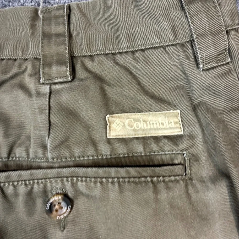 Vintage Columbia Men Size 36x30 Chino Pant Olive Green Cotton Twill Straight Leg